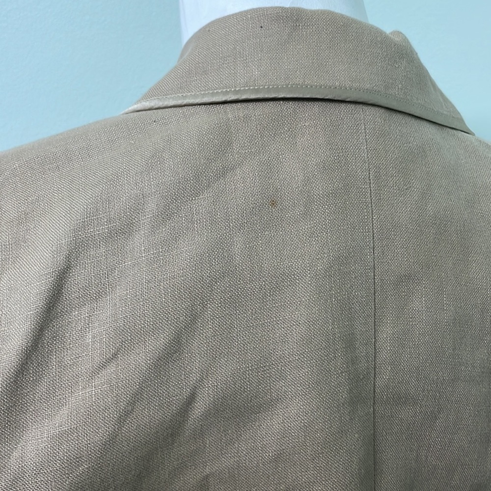 Tan Linen Blazer - Picture 10 of 10